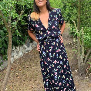 Vintage Floral maxi Dress